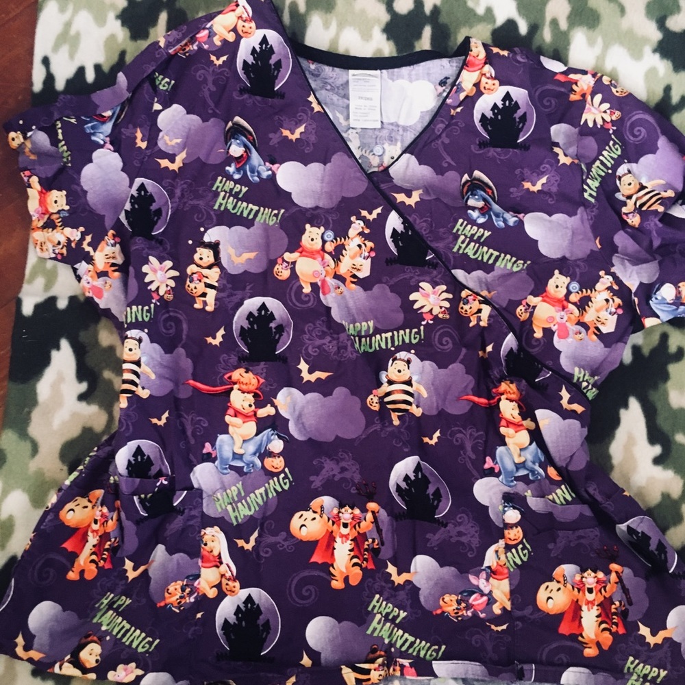 Winnie the Pooh Halloween scrubs